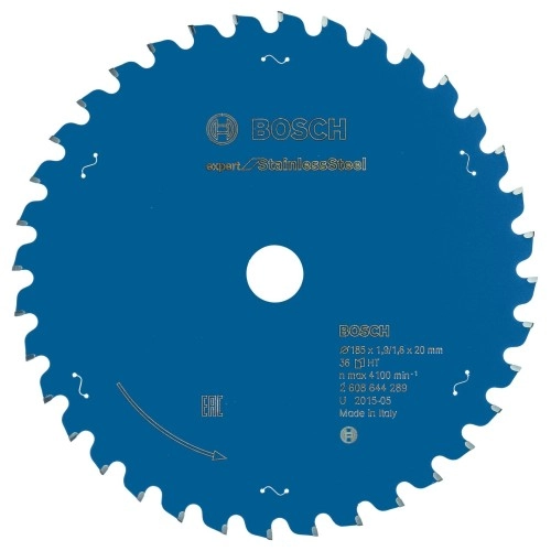 Bosch - Expert Serisi Paslanmaz Çelik için Daire Testere Bıçağı 185*20 mm 36 Diş