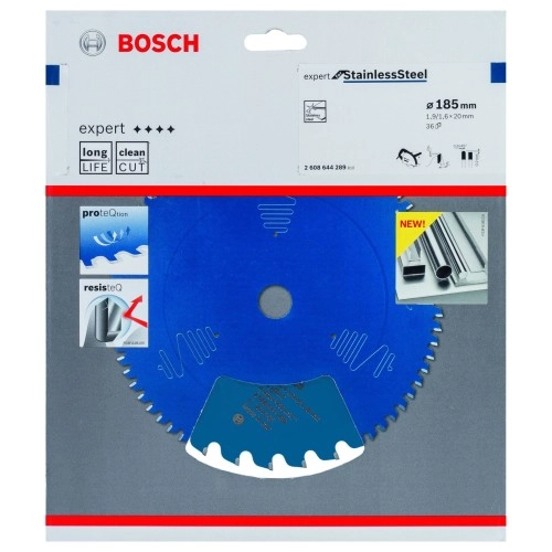 Bosch - Expert Serisi Paslanmaz Çelik için Daire Testere Bıçağı 185*20 mm 36 Diş