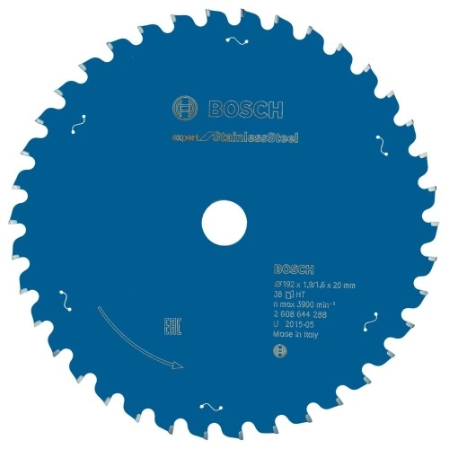 Bosch - Expert Serisi Paslanmaz Çelik için Daire Testere Bıçağı 192*20 mm 38 Diş