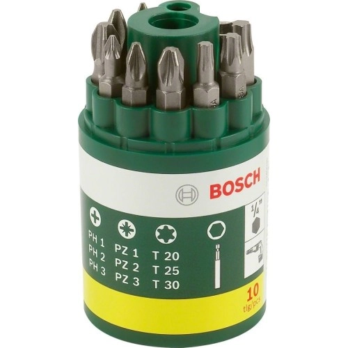 Bosch - 10 Parça Vidalama Ucu Seti (PH+PZ+T)
