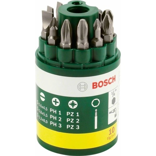 Bosch - 10 Parça Vidalama Ucu Seti (PH+PZ+S)