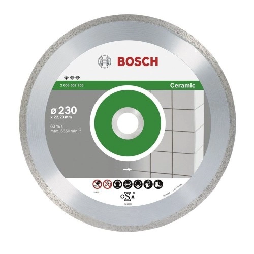 Bosch - Standard Seri Seramik İçin, 9+1 Elmas Kesme Diski Set 230 mm
