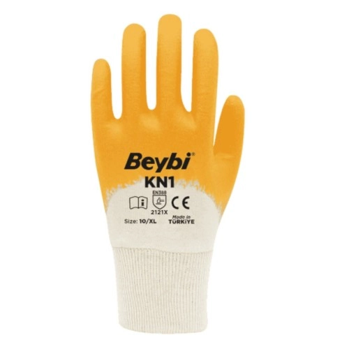 Beybi KN1 Pamuk Astarlı Nitril Eldiven No: 9 - 288 Adet -