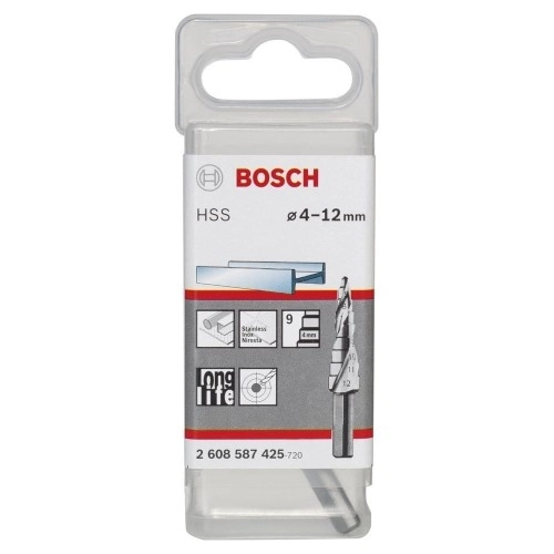 Bosch - HSS 9 Kademeli Matkap Ucu 4-12 mm