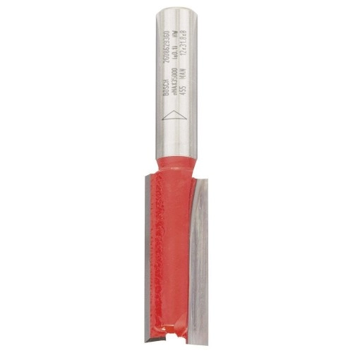Bosch - Expert Serisi Ahşap İçin Çift Oluklu, Sert Metal Düz Freze Ucu 8*12*63,8 mm