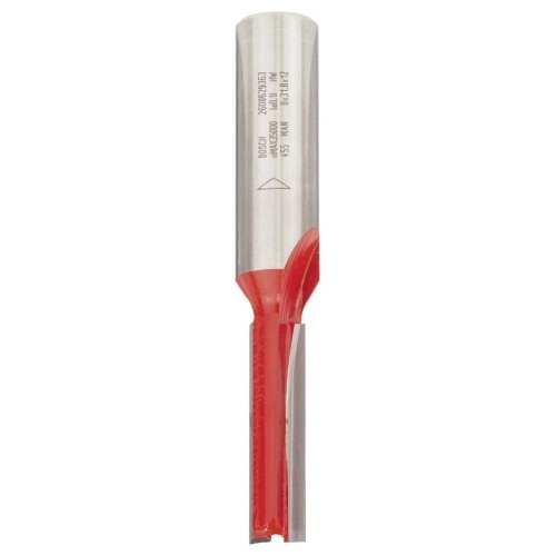 Bosch - Expert Serisi Ahşap İçin Çift Oluklu, Sert Metal Düz Freze Ucu 12*8*76 mm