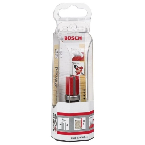 Bosch - Expert Serisi Laminant İçin Çift Oluklu, Sert Metal Üstte Bilya Yataklı Freze Ucu 8*16*60 mm