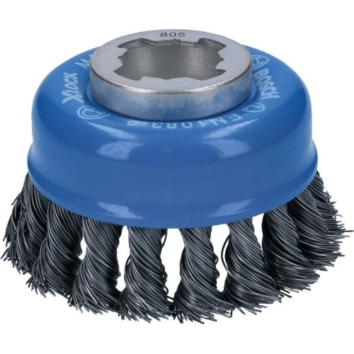 Bosch - X-LOCK - Heavy Serisi Metal İçin Burgulu Tel Fırça 75*0,5 mm
