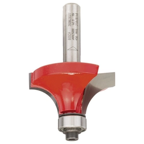 Bosch - Expert Serisi Ahşap İçin Çift Oluklu, Sert Metal Bilye Yataklı Yuvarlama Frezesi 8*12,7*61mm