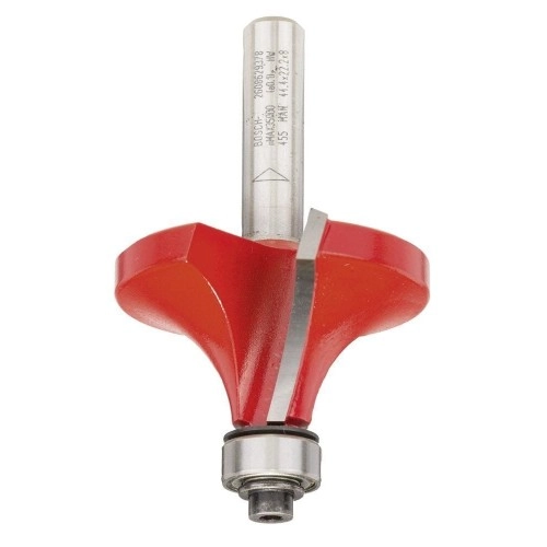 Bosch - Expert Serisi Ahşap İçin Çift Oluklu, Sert Metal Bilye Yataklı Yuvarlama Frezesi 8*15,90*64mm