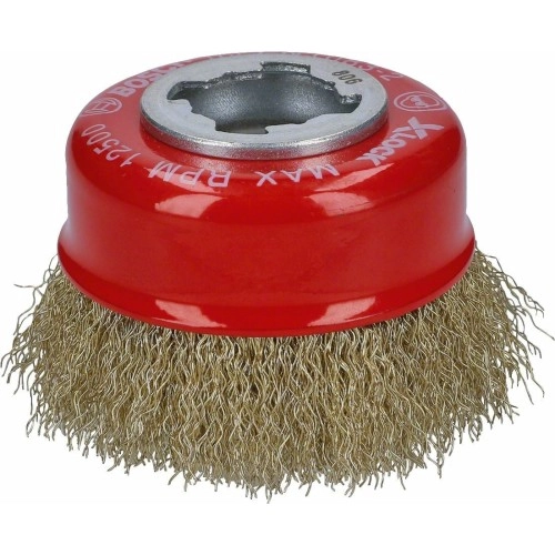 Bosch - X-LOCK - Clean Serisi Metal İçin Saçaklı Pirinç Tel Fırça 70*0,3 mm