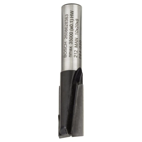 Bosch - Standard Seri Ahşap İçin Çift Oluklu, Sert Metal Düz Freze Ucu 8*10*51mm