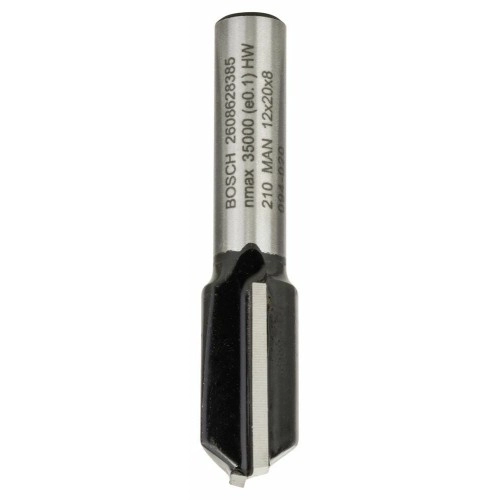 Bosch - Standard Seri Ahşap İçin Çift Oluklu, Sert Metal Düz Freze Ucu 8*12*51mm