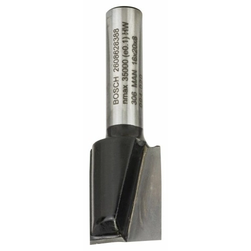 Bosch - Standard Seri Ahşap İçin Çift Oluklu, Sert Metal Düz Freze Ucu 8*16*51mm
