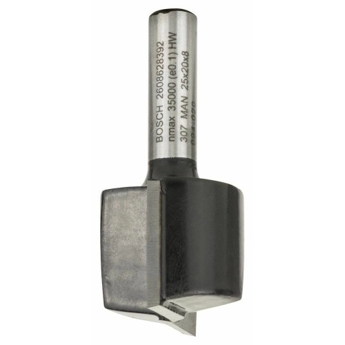 Bosch - Standard Seri Ahşap İçin Çift Oluklu, Sert Metal Düz Freze Ucu 8*25*51mm