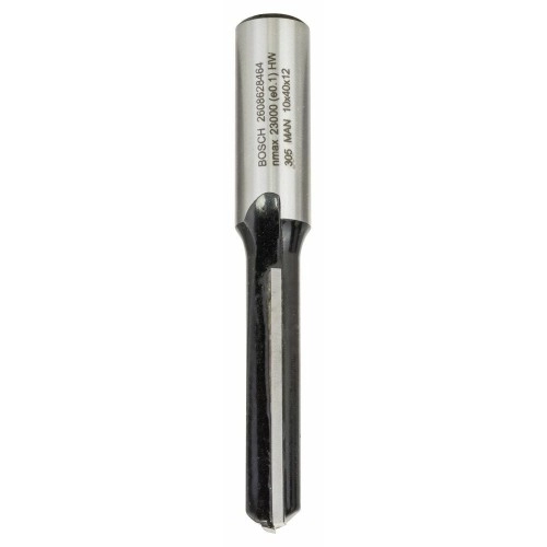 Bosch - Standard Seri Ahşap İçin Çift Oluklu, Sert Metal Ekstra Uzun Düz Freze Ucu 12*10*81mm