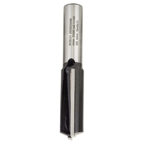 Bosch - Standard Seri Ahşap İçin Çift Oluklu, Sert Metal Ekstra Uzun Düz Freze Ucu 12*16*81mm