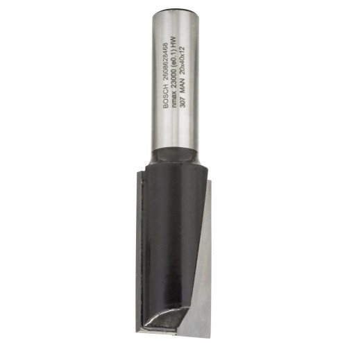 Bosch - Standard Seri Ahşap İçin Çift Oluklu, Sert Metal Ekstra Uzun Düz Freze Ucu 12*20*81mm