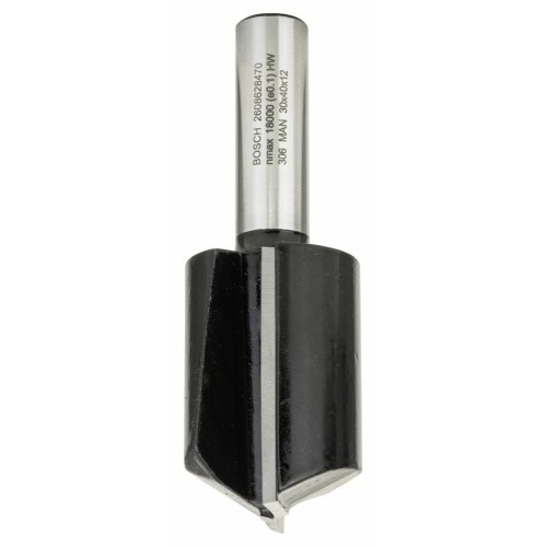 Bosch - Standard Seri Ahşap İçin Çift Oluklu, Sert Metal Ekstra Uzun Düz Freze Ucu 12*30*81mm