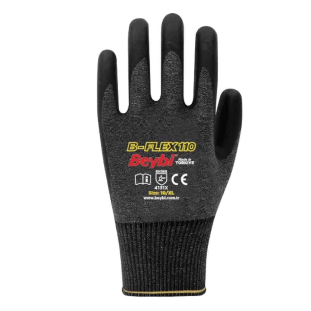 Beybi B-Flex110 Likralı Nitril Eldiven No:10 - 144 Çift