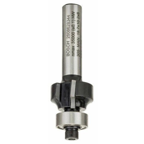 Bosch - Standard Seri Ahşap İçin Çift Oluklu, Sert Metal Bilya Yataklı Yuvarlama Frezesi 8*3*53 mm
