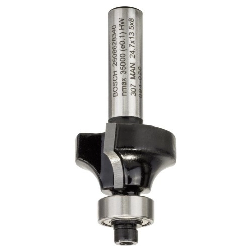 Bosch - Standard Seri Ahşap İçin Çift Oluklu, Sert Metal Bilya Yataklı Yuvarlama Frezesi 8*6*53 mm