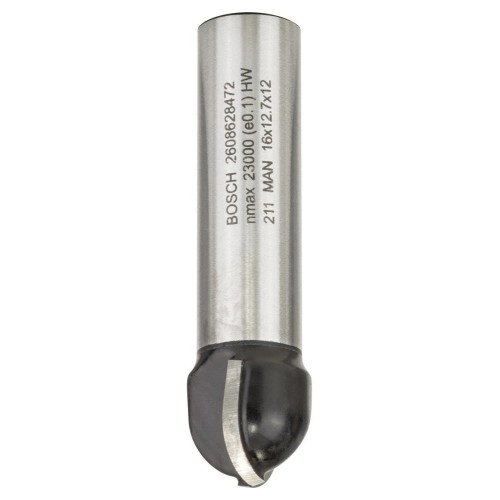Bosch - Standard Seri Ahşap İçin Çift Oluklu, Sert Metal Dalma Yarımay Freze 12*16*54*8 mm