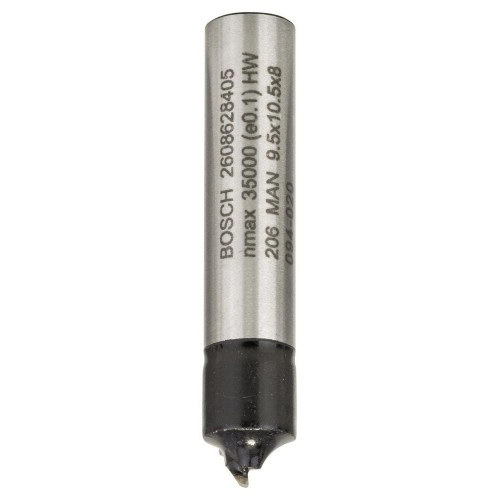 Bosch - Standard Seri Ahşap İçin Tek Oluklu Sert Metal Çeyrek Parmak Freze 8*9,5*41mm