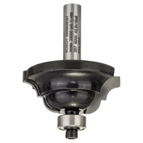 Bosch - Standard Seri Ahşap İçin Çift Oluklu Sert Metal Kenar Biçimlendirme Frezesi 8*15*60 mm