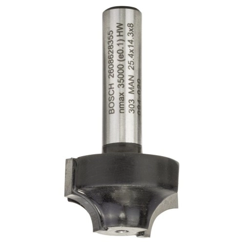 Bosch - Standard Seri Ahşap İçin Çift Oluklu Sert Metal Kenar Biçimlendirme Frezesi 8*25,4*46mm