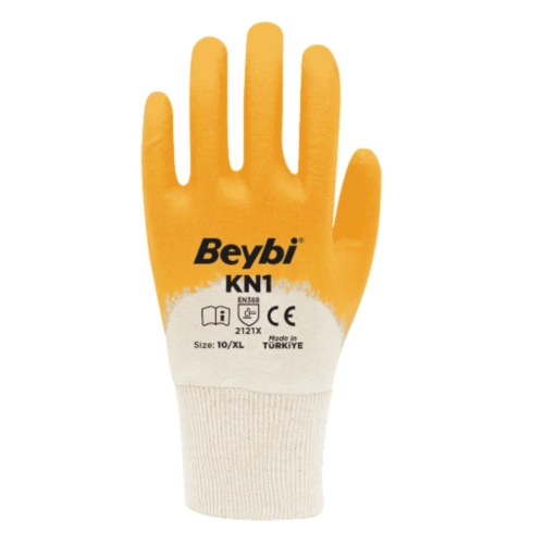 Beybi KN1 Pamuk Astarlı Nitril Eldiven No: 9 - 288 Adet -
