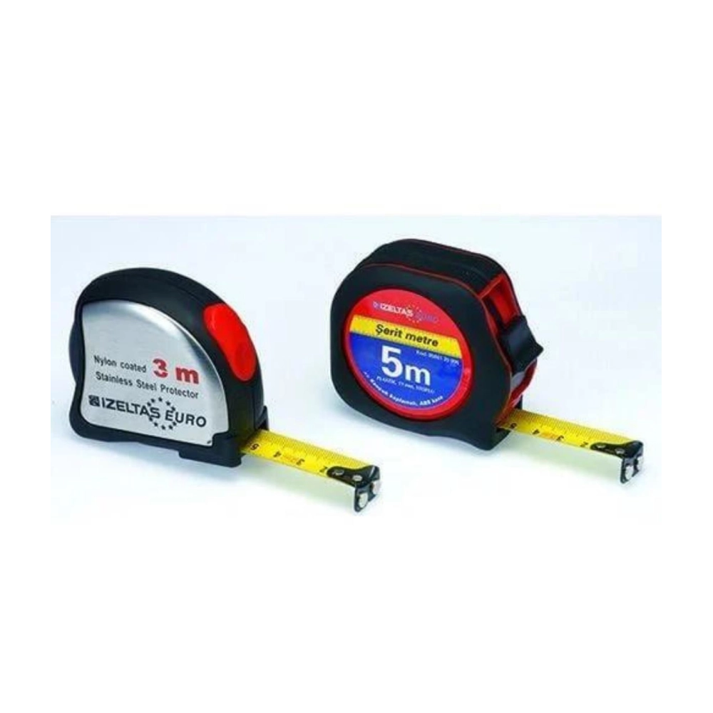 İzeltaş Crom Stoplu Şerit Metre 3 M