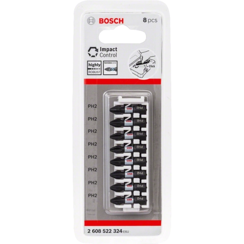 Bosch - Impact Control Serisi Vidalama Ucu 8'li PH2 *25mm