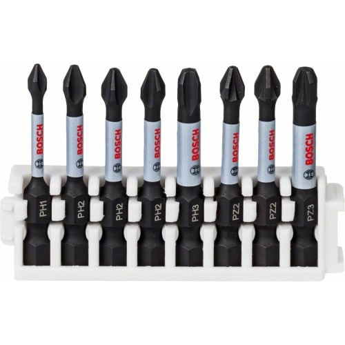 Bosch - Impact Control Serisi Vidalama Ucu 8'li PH1/PH2x3/PH3/PZ2x2/PZ3 *50mm