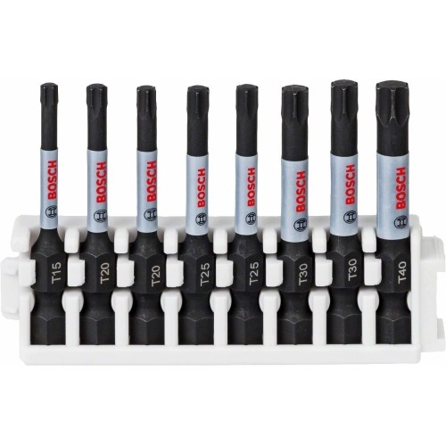 Bosch - Impact Control Serisi Vidalama Ucu 8'li T15/T20x2/T25x2/T30x2/T40 *50mm