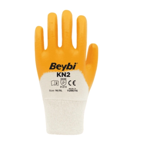 Beybi Kn2&Kn25 Pamuk Astarlı Nitril Eldiven No:9 - 288 Adet