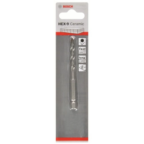 Bosch - Altıgen Şaftlı, HEX-9 Serisi Seramik için Matkap Ucu 7*90 mm