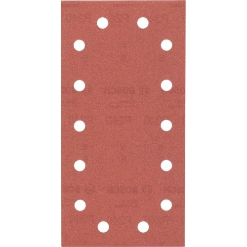 Bosch - Titreşimli Zımpara Kağıdı 10'lu, 115 x 230 mm 240 Kum 14 Delik
