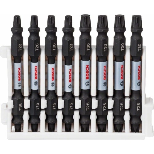 Bosch - Impact Control Serisi Çift Taraflı Vidalama Ucu 8'li T15/20x4 T25/30x4 *65mm