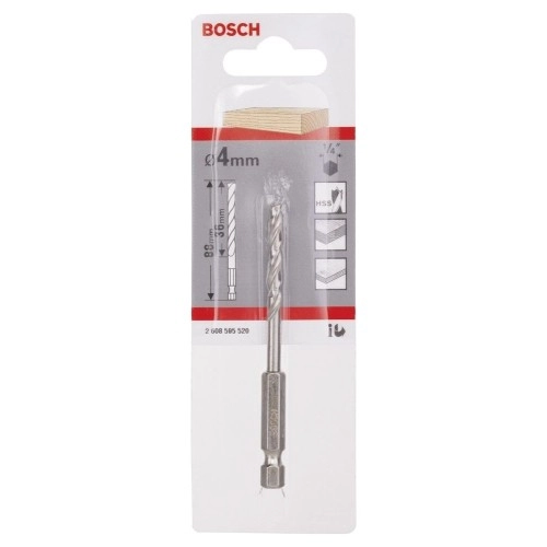 Bosch - Altıgen Şaftlı Ahşap Matkap Ucu 4*88 mm