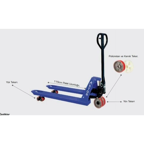 Astor 2500 kg Transpalet (Kemik Tekelerli)
