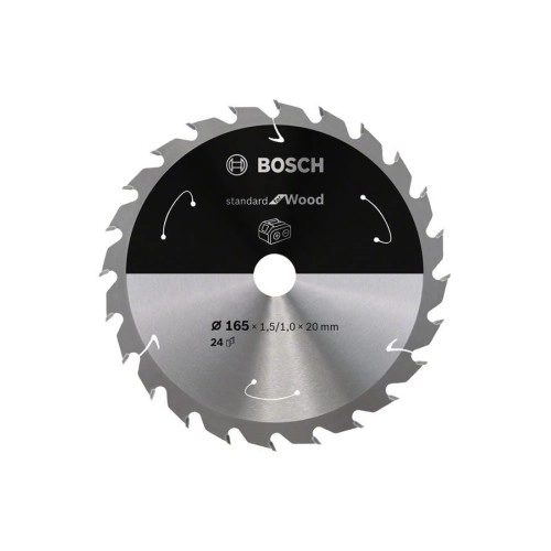 Bosch - Standard for Serisi Ahşap için Akülü Daire Testere Bıçağı 165*20 mm 24 Diş