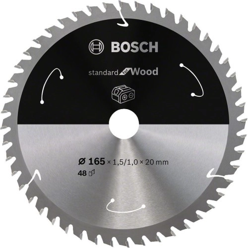 Bosch - Standard for Serisi Ahşap için Akülü Daire Testere Bıçağı 165*20 mm 48 Diş