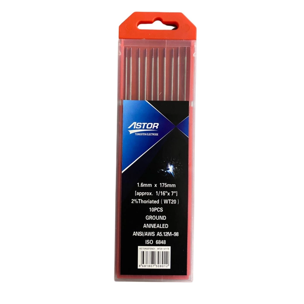 Astor Tungsten Elektrod 1.6 mm 10’lu Paket Astor Tungsten Elektrod 1.6 mm 10’lu Paket
