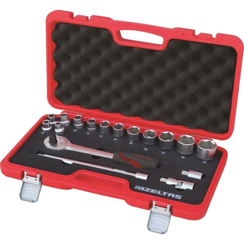 İzeltaş Lokma Anahtar Takımı 1/2'' ( U Kolsuz ) 17'Li