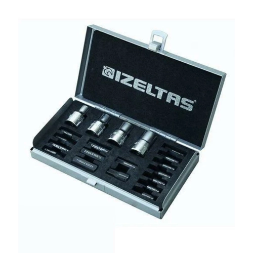 İzeltaş Manyetik Lokmalı Uç Takımı  20 Parça 1/2''