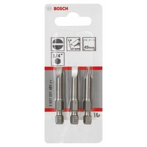 Bosch - Extra Hard Serisi S1,0x5,5*49 mm 3'lü