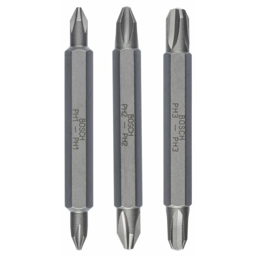 Bosch - Çift Taraflı Vidalama ucu PH1/2/3*60 mm 3'lü