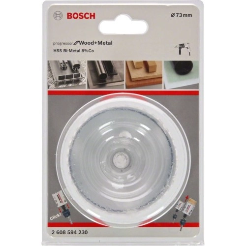 Bosch - Yeni Progressor Serisi Ahşap ve Metal için Delik Açma Testeresi (Panç) 73 mm