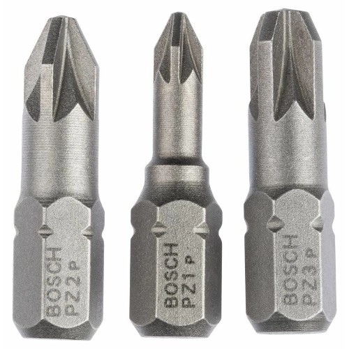 Bosch - 3 Parçalı Extra Hard Serisi Vidalama Ucu Seti PZ1/2/3*25 mm